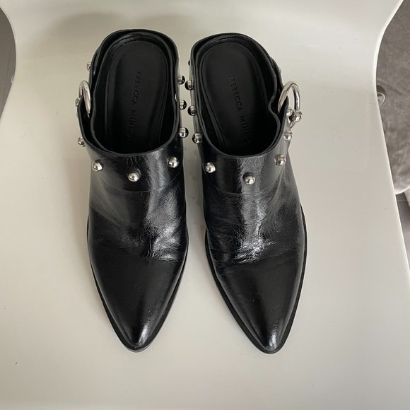 Black Studded Ankle Boots - Picture 6 of 8